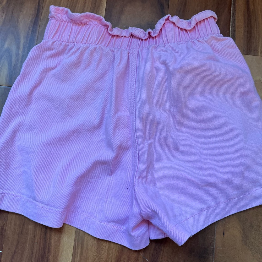 pink paper bag shorts